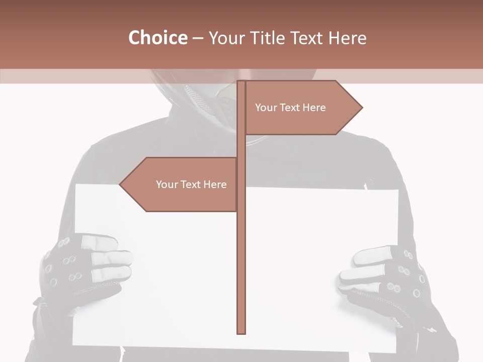 Showing Black Banner PowerPoint Template