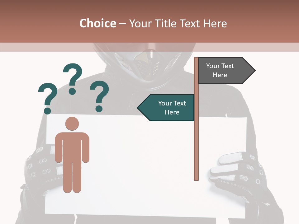 Showing Black Banner PowerPoint Template