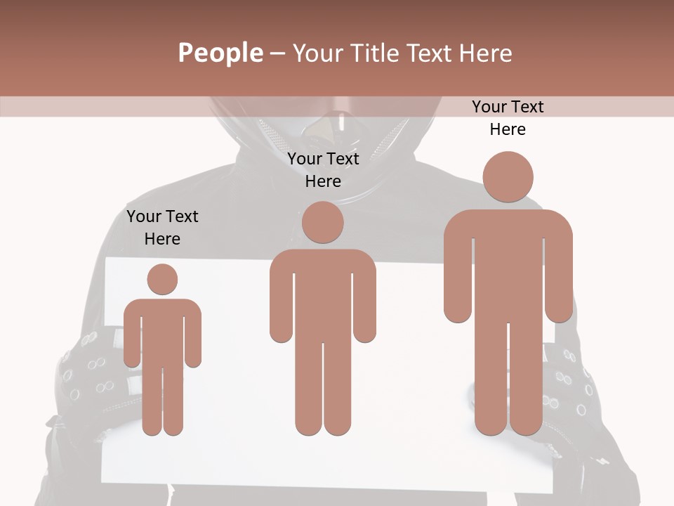 Showing Black Banner PowerPoint Template