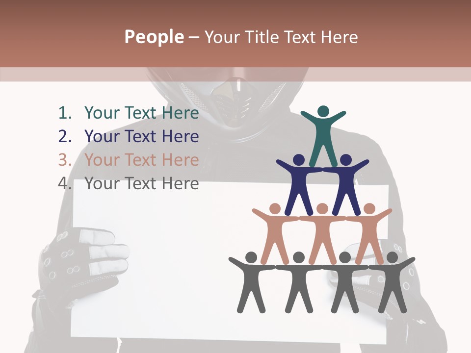 Showing Black Banner PowerPoint Template