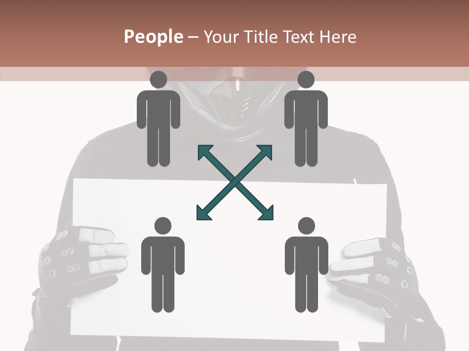 Showing Black Banner PowerPoint Template