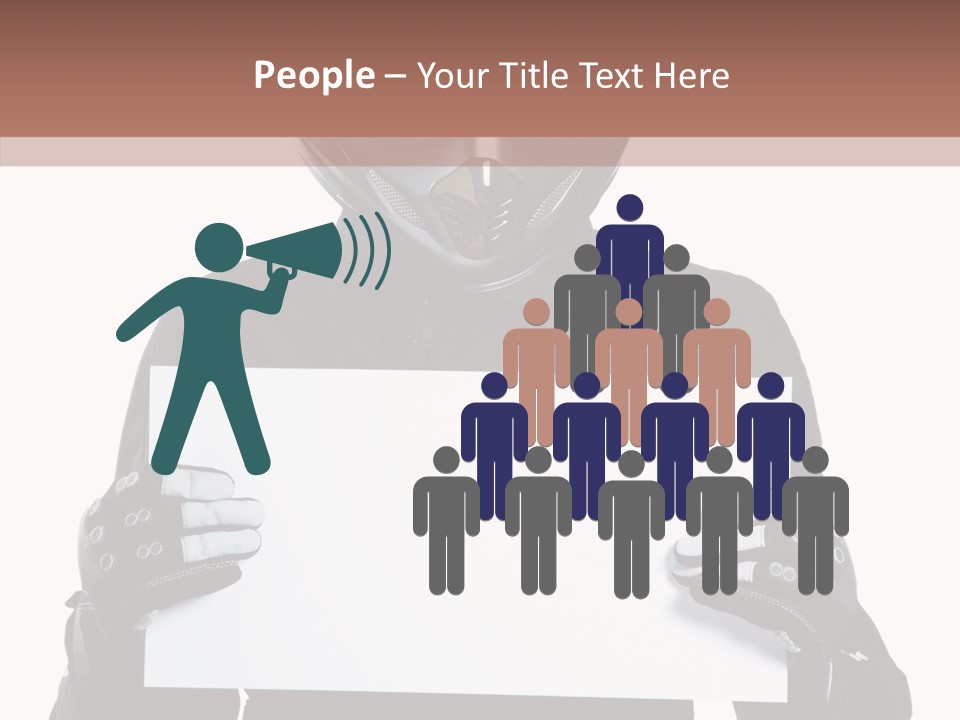 Showing Black Banner PowerPoint Template