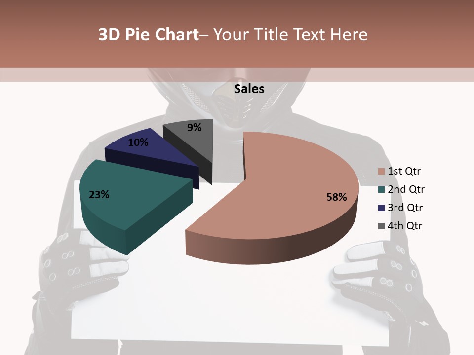Showing Black Banner PowerPoint Template