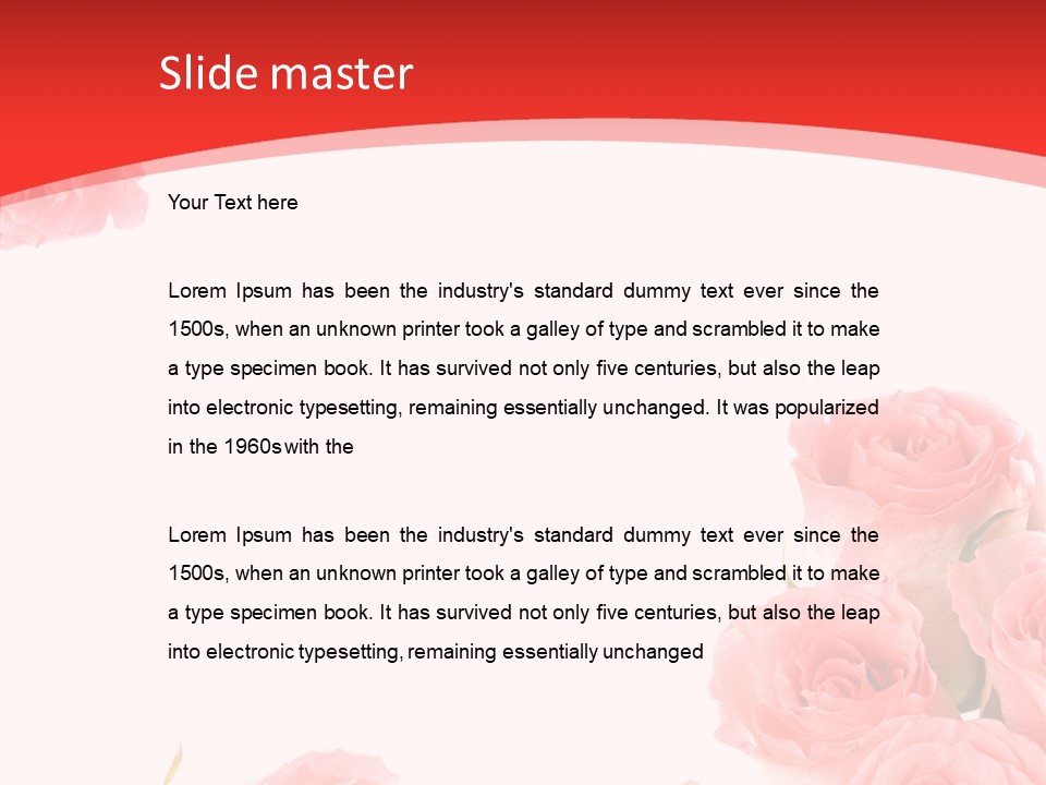 Petal Closeup Flora PowerPoint Template
