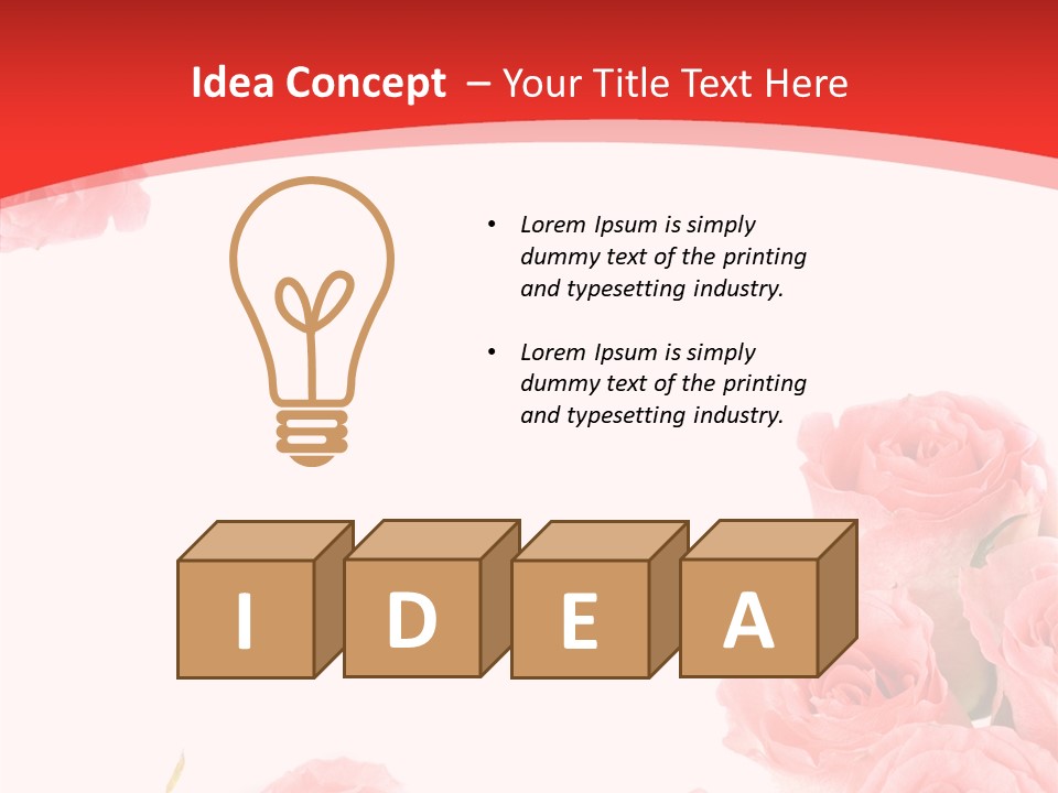 Petal Closeup Flora PowerPoint Template