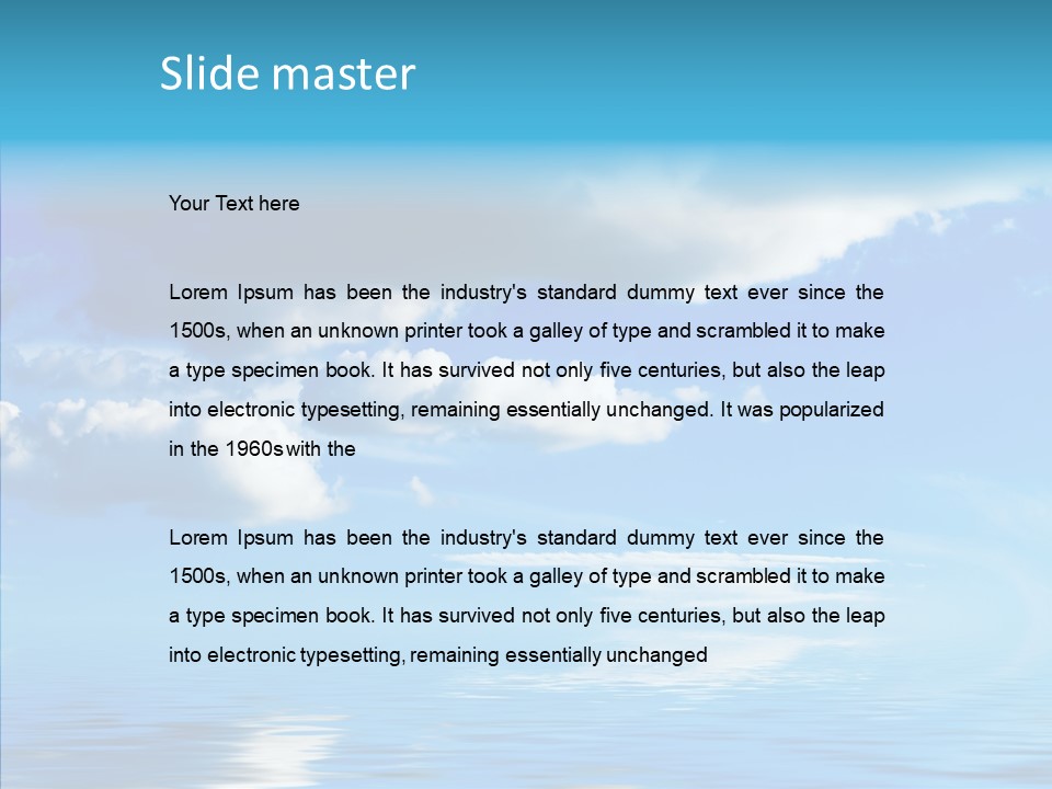 Sea Scenics Landscape PowerPoint Template