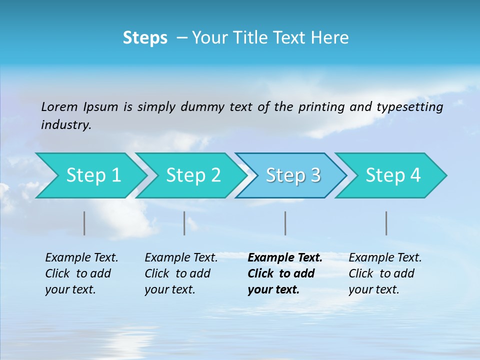 Sea Scenics Landscape PowerPoint Template
