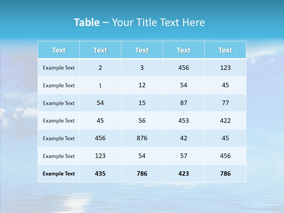 Sea Scenics Landscape PowerPoint Template