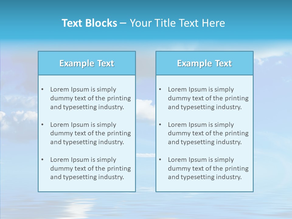 Sea Scenics Landscape PowerPoint Template
