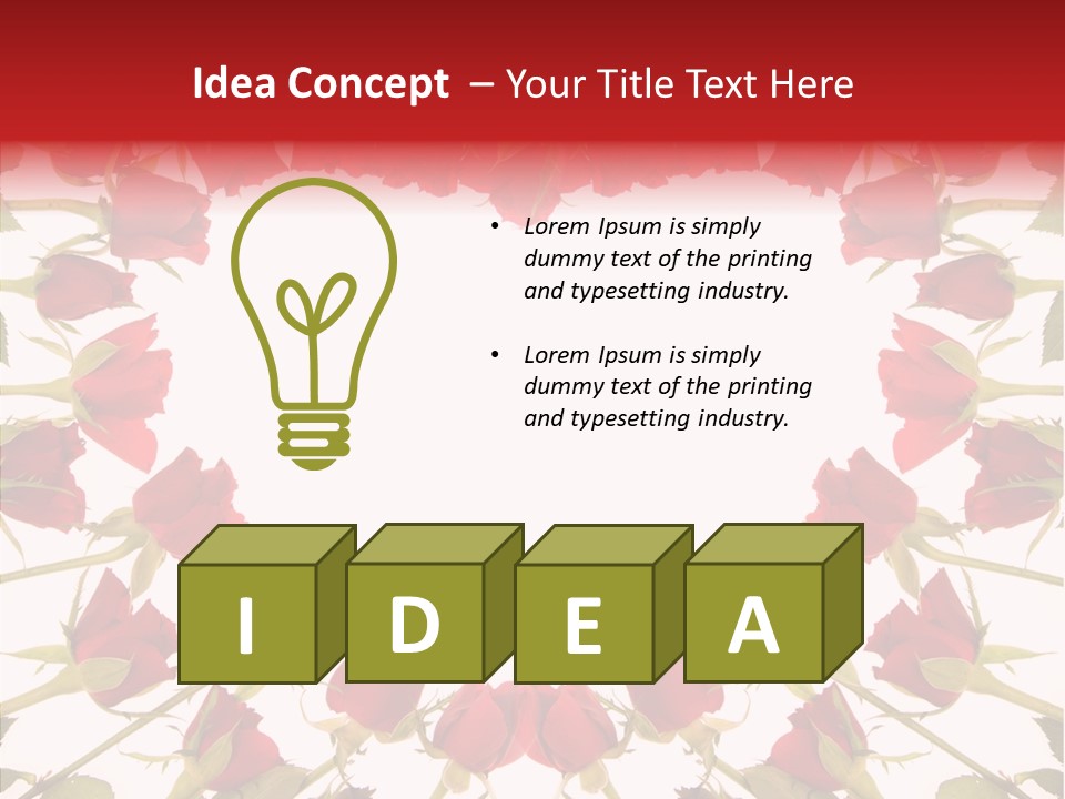 Bouquet Natural Copy PowerPoint Template