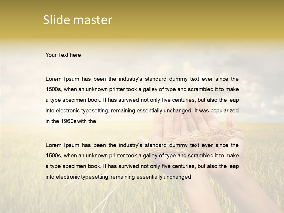 Farm Crop Harvest PowerPoint Template