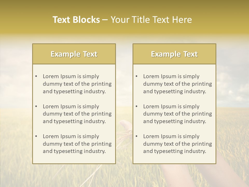 Farm Crop Harvest PowerPoint Template