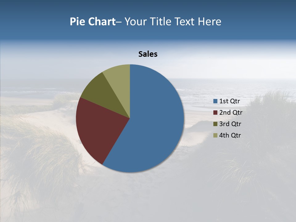 Clouds Blue Beach PowerPoint Template