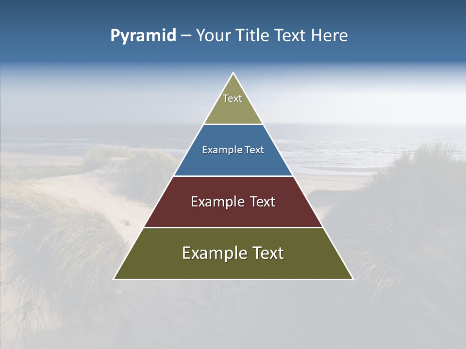 Clouds Blue Beach PowerPoint Template