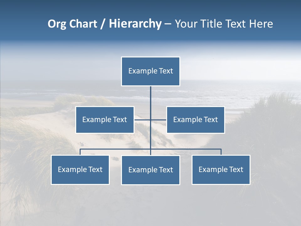 Clouds Blue Beach PowerPoint Template