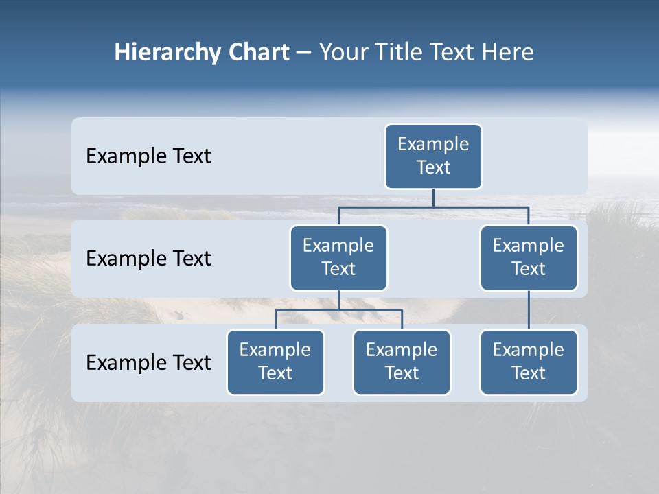 Clouds Blue Beach PowerPoint Template