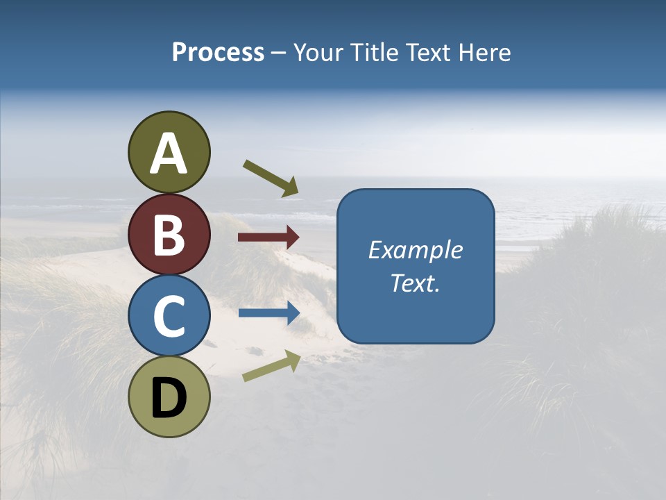 Clouds Blue Beach PowerPoint Template