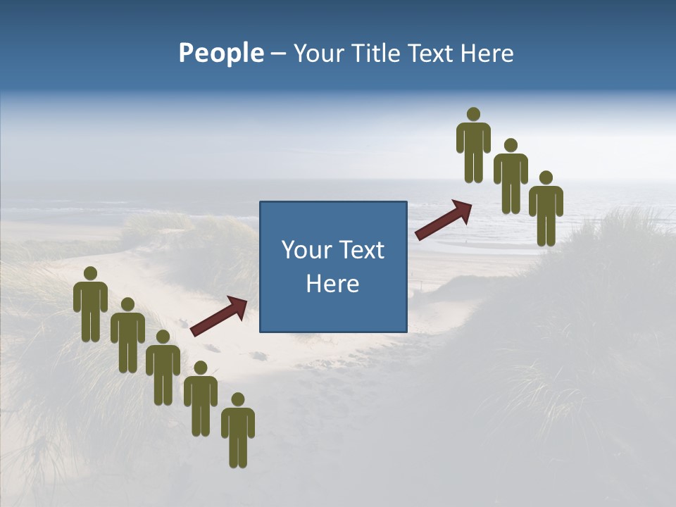 Clouds Blue Beach PowerPoint Template