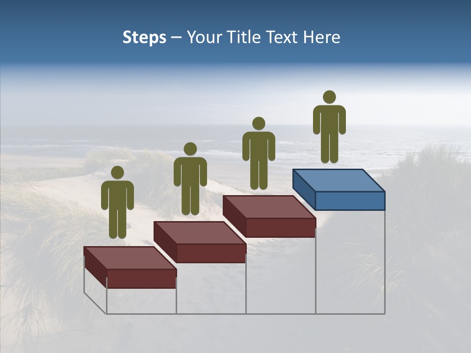 Clouds Blue Beach PowerPoint Template