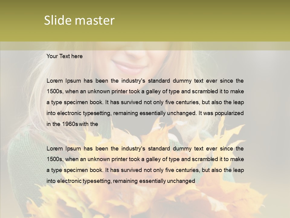 Affectionate Sweater Bright PowerPoint Template