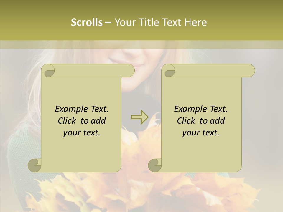 Affectionate Sweater Bright PowerPoint Template