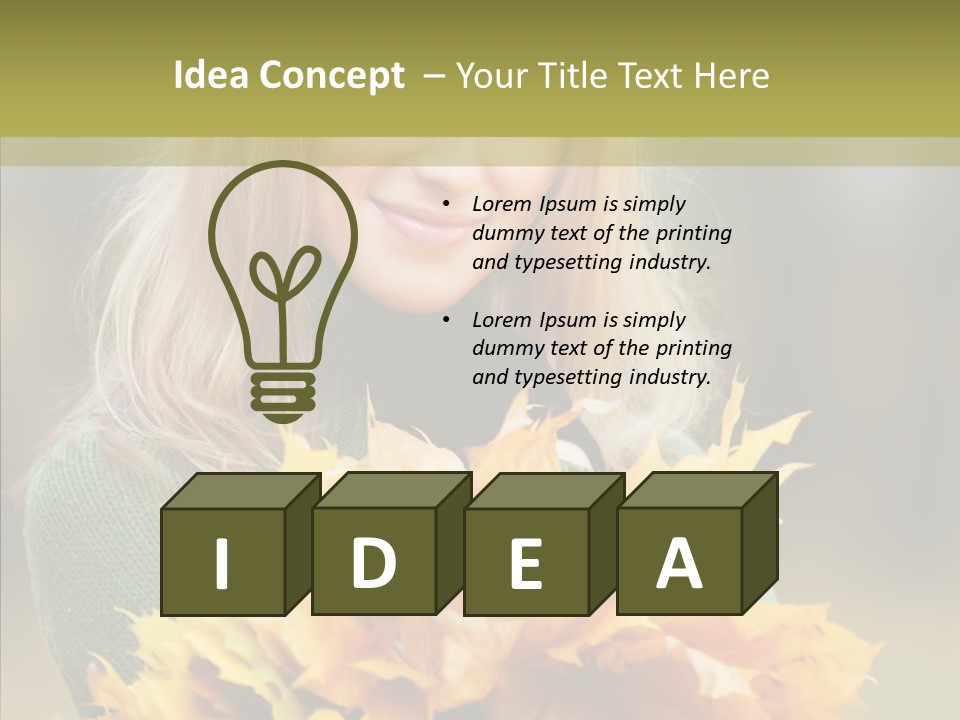 Affectionate Sweater Bright PowerPoint Template