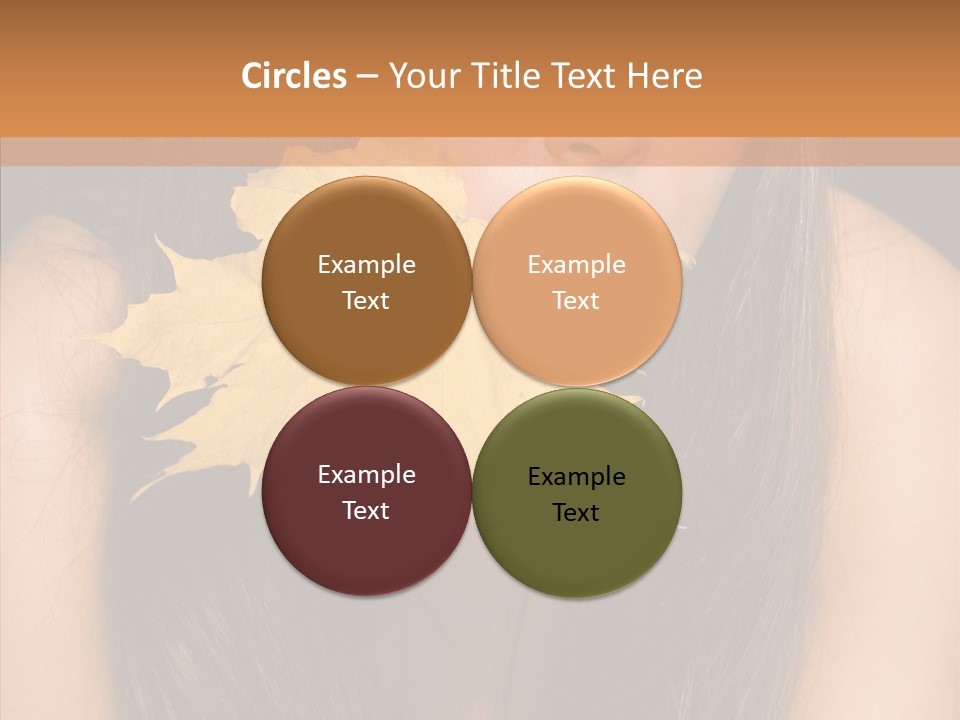 Brunette Pose Posing PowerPoint Template