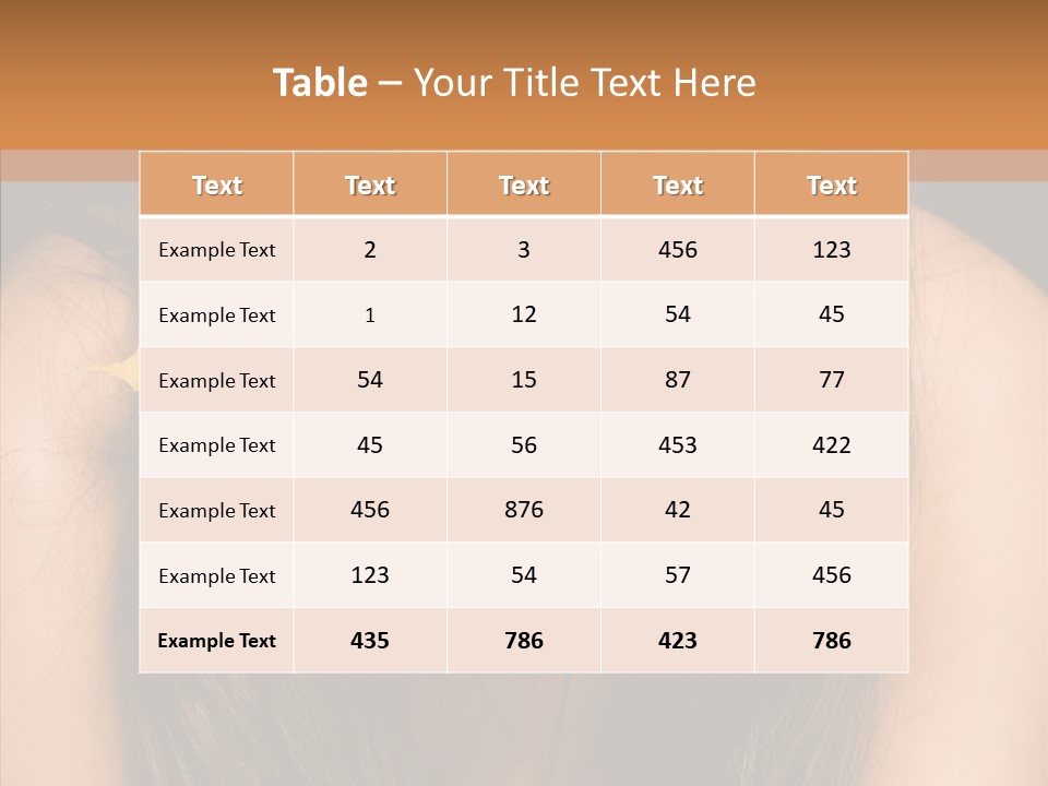 Brunette Pose Posing PowerPoint Template