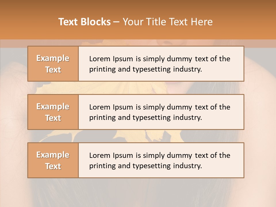 Brunette Pose Posing PowerPoint Template