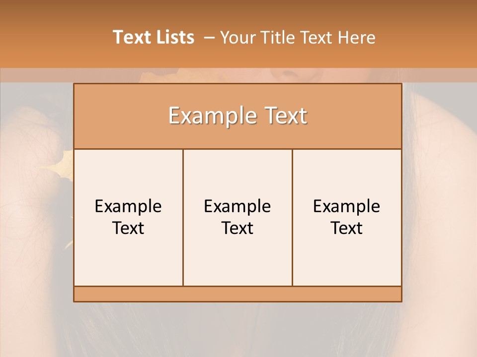 Brunette Pose Posing PowerPoint Template