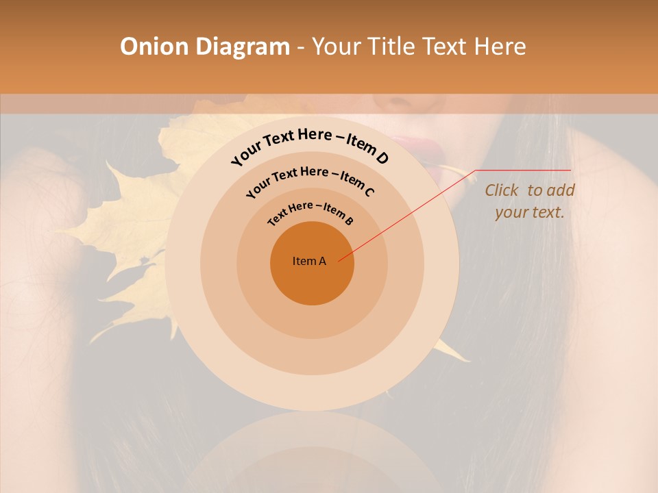 Brunette Pose Posing PowerPoint Template