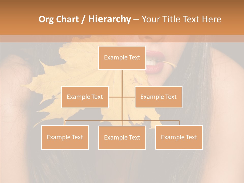 Brunette Pose Posing PowerPoint Template