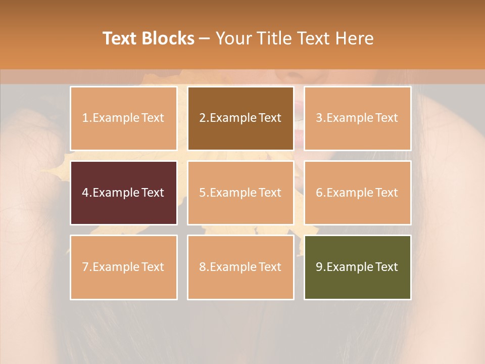 Brunette Pose Posing PowerPoint Template