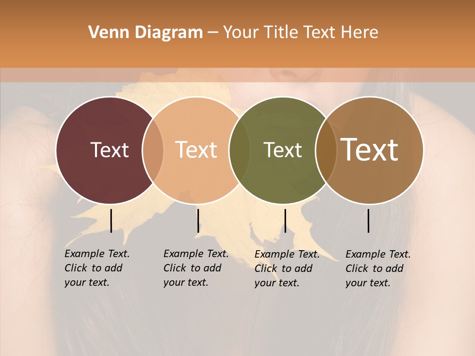 Brunette Pose Posing PowerPoint Template