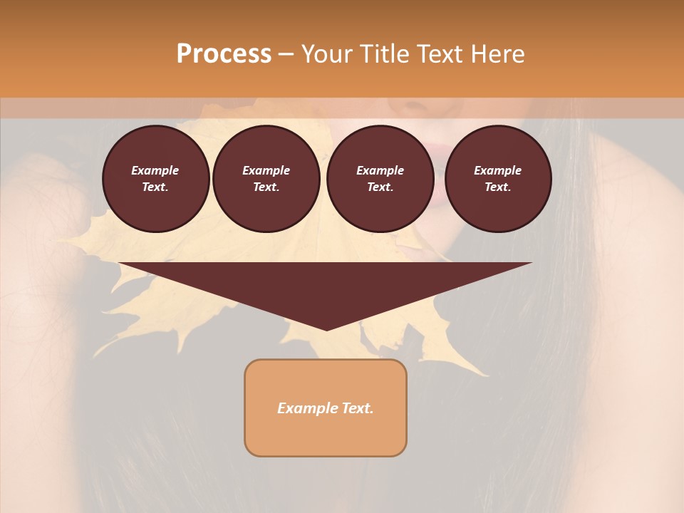 Brunette Pose Posing PowerPoint Template