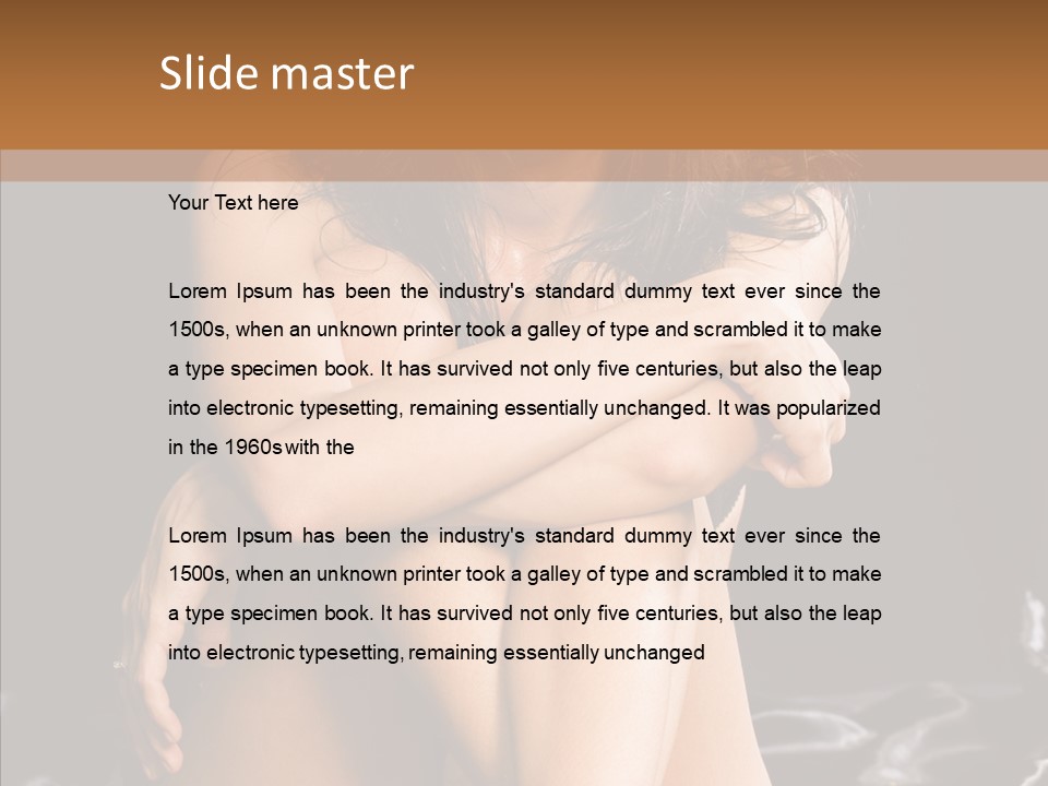 Sit Bed Skin PowerPoint Template