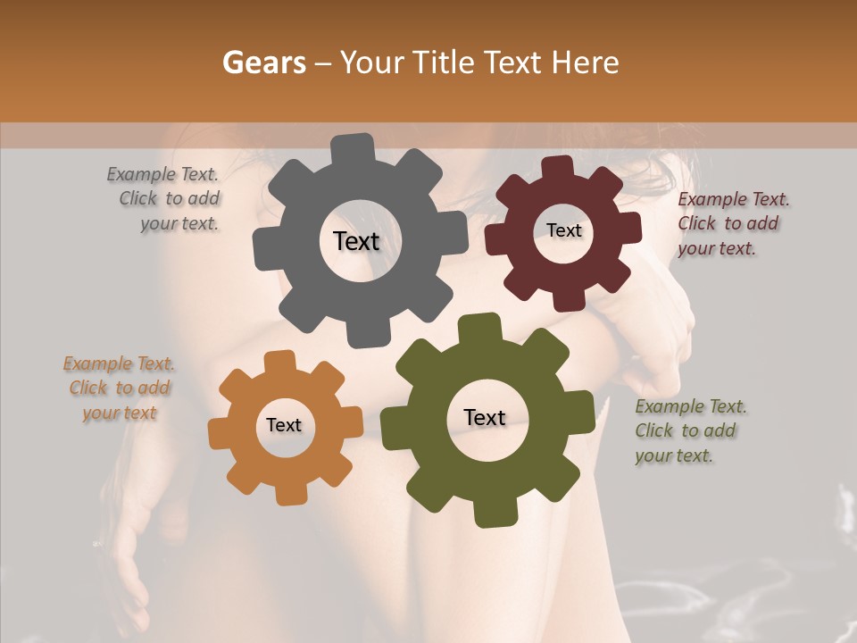 Sit Bed Skin PowerPoint Template