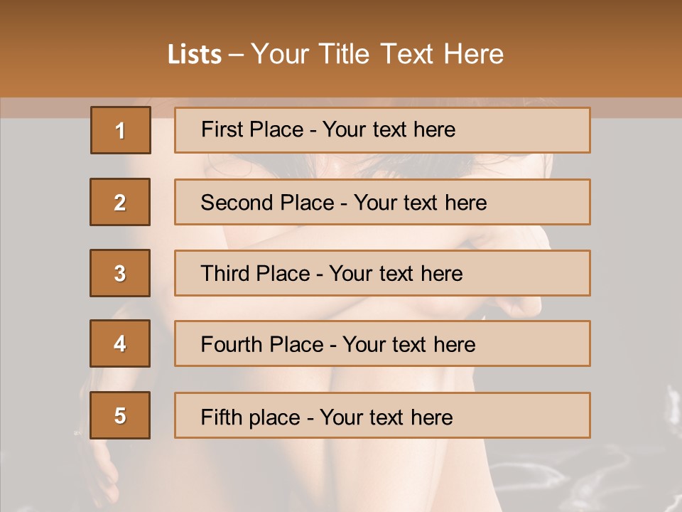 Sit Bed Skin PowerPoint Template