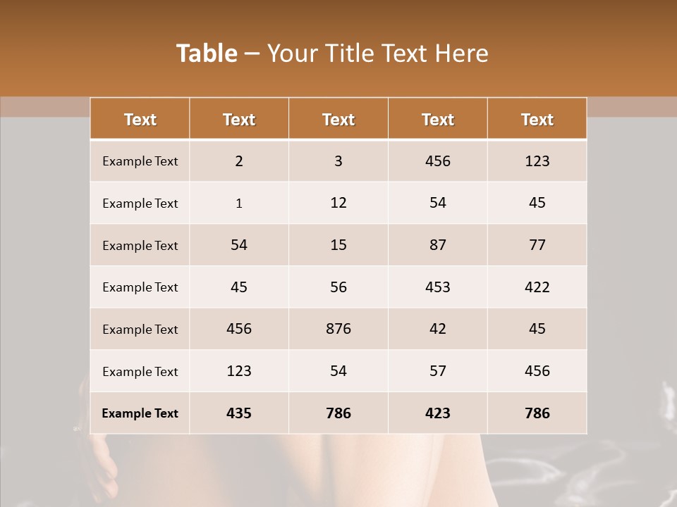 Sit Bed Skin PowerPoint Template