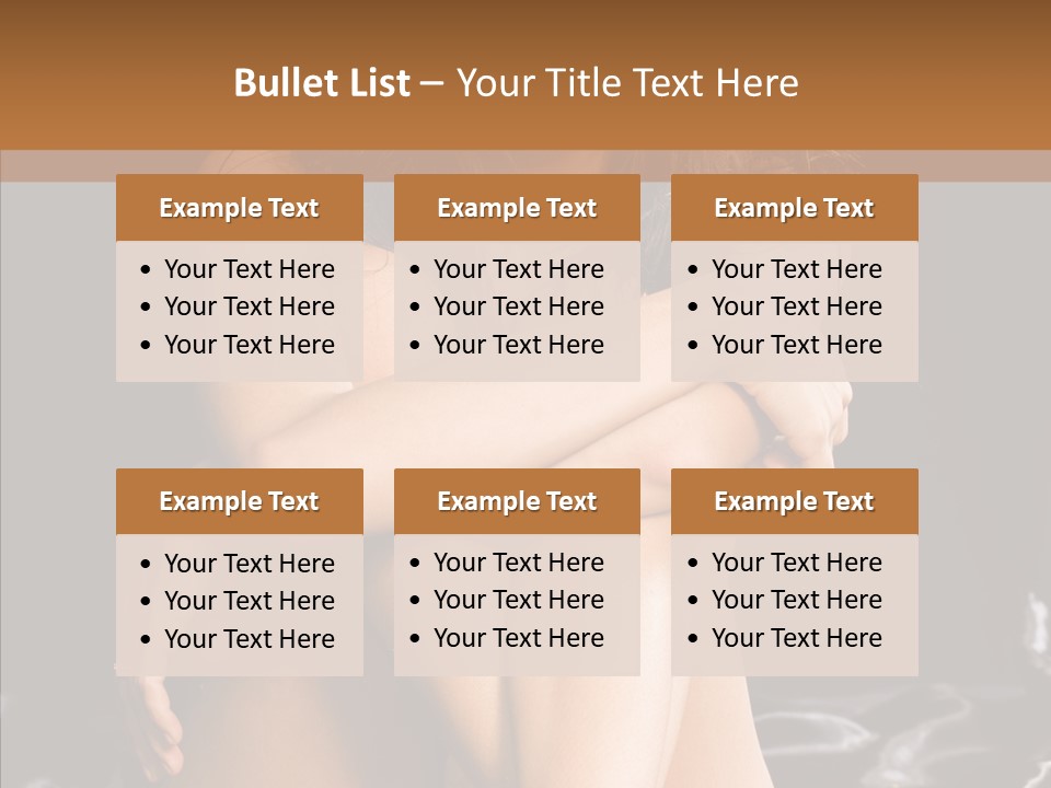 Sit Bed Skin PowerPoint Template