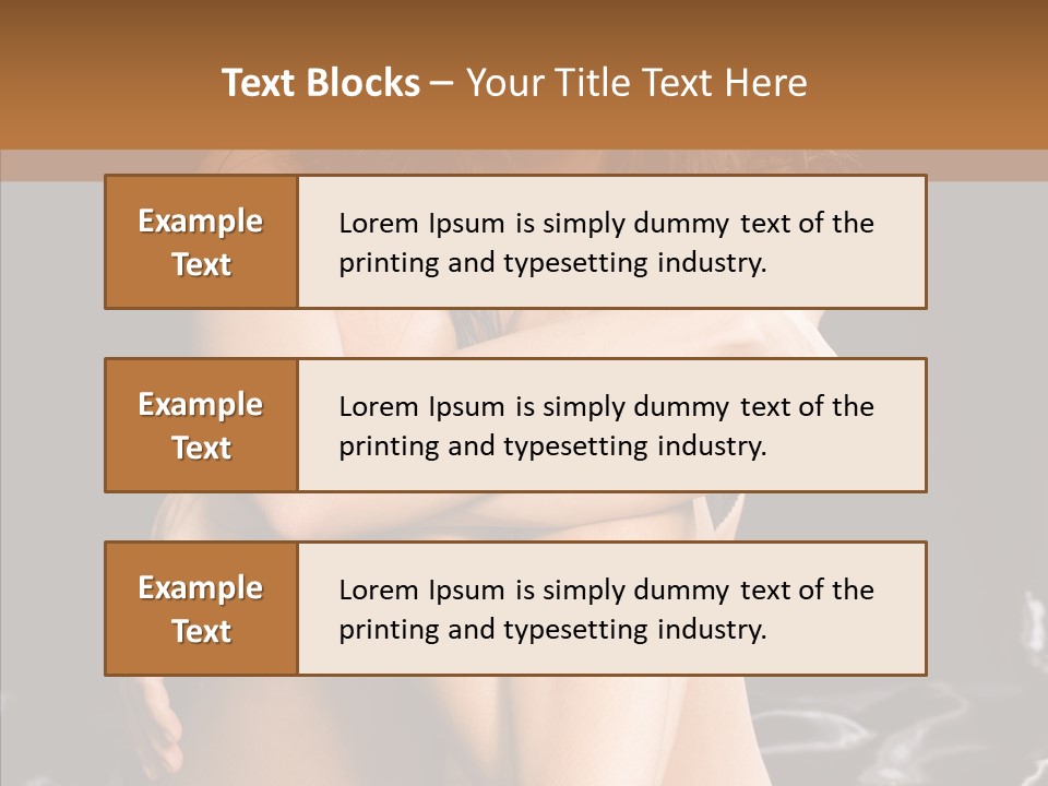 Sit Bed Skin PowerPoint Template