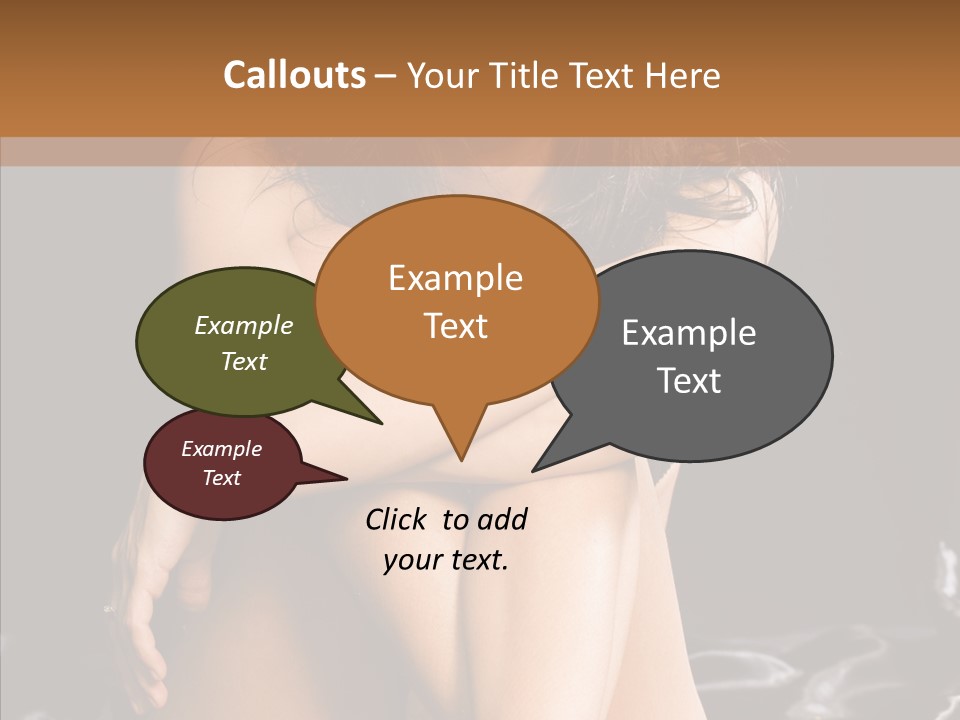 Sit Bed Skin PowerPoint Template