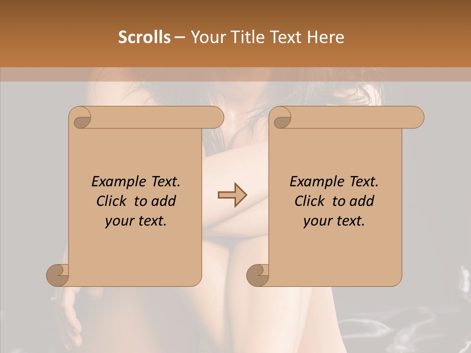 Sit Bed Skin PowerPoint Template