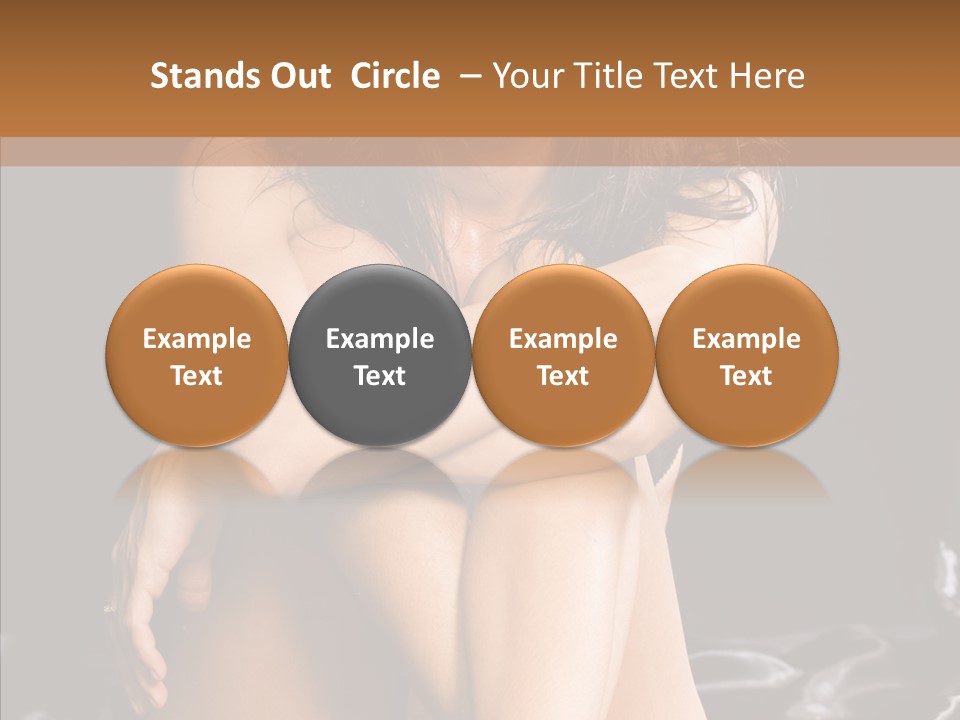 Sit Bed Skin PowerPoint Template