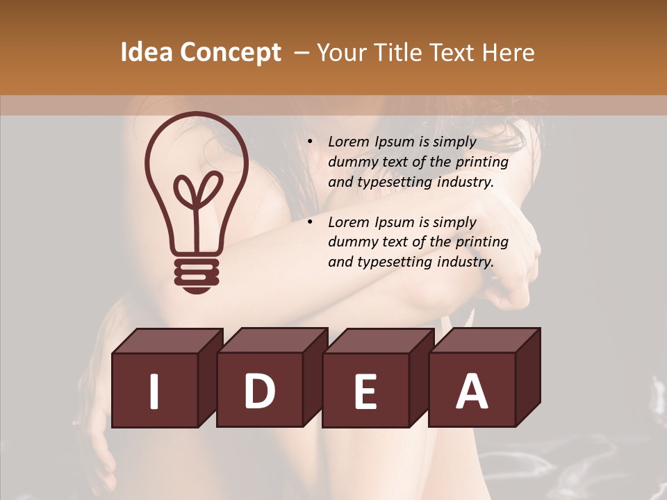 Sit Bed Skin PowerPoint Template