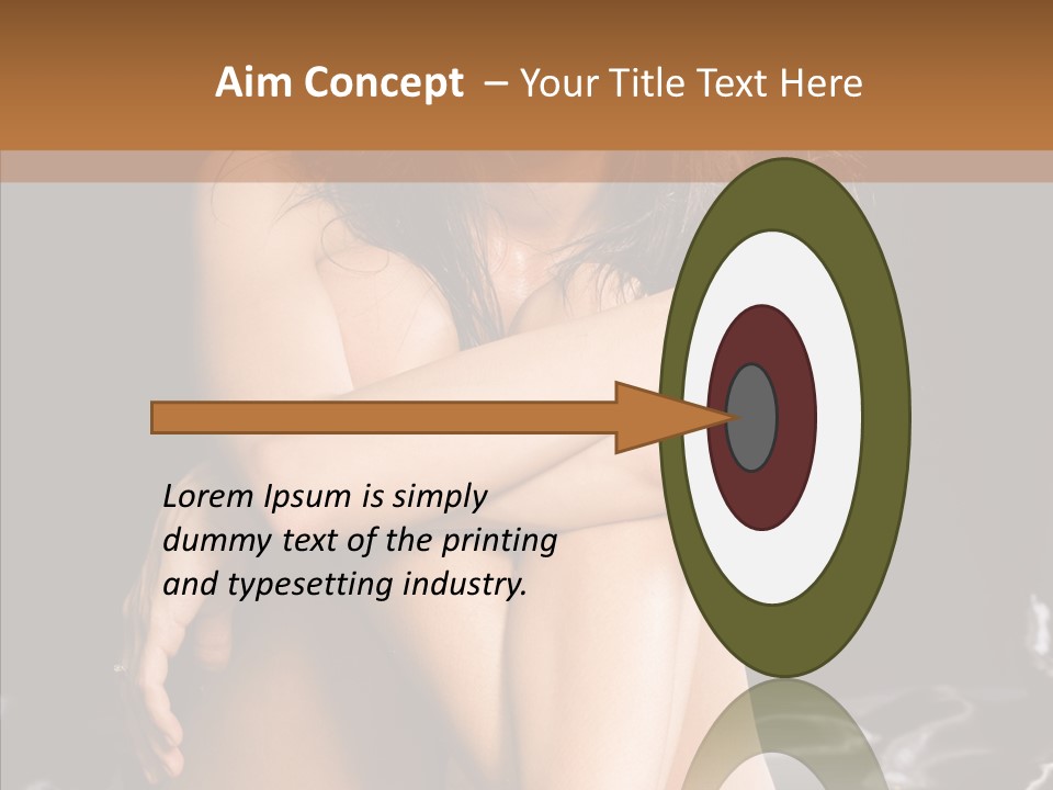 Sit Bed Skin PowerPoint Template