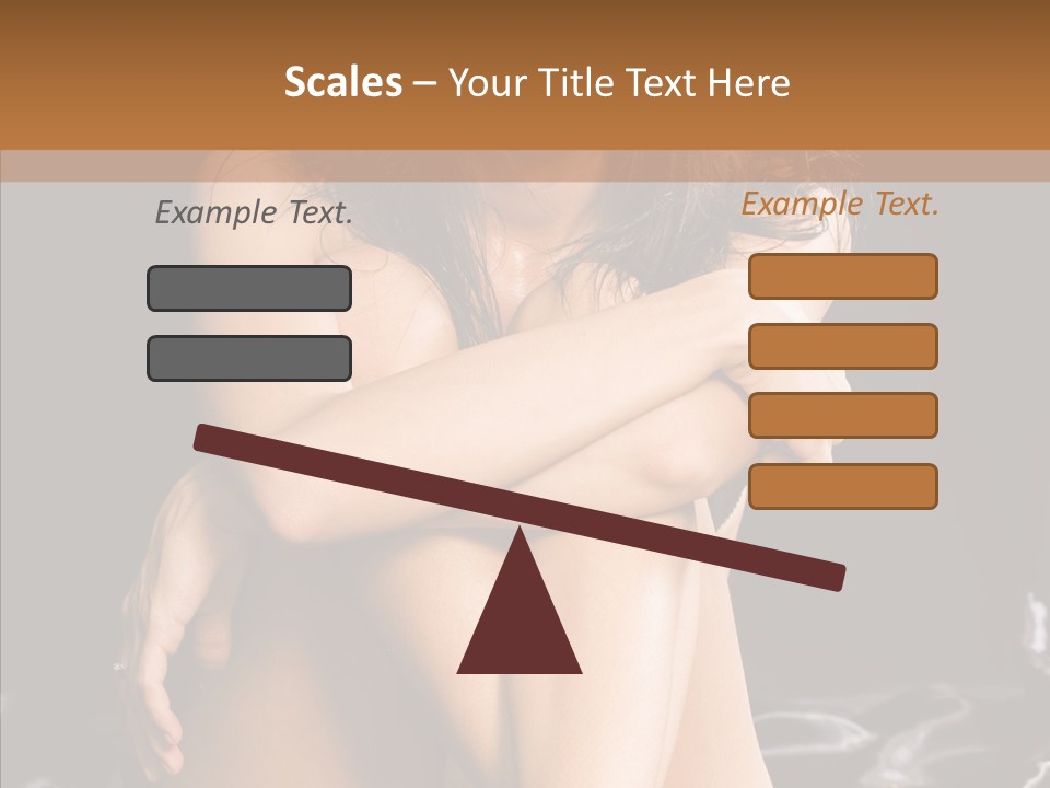 Sit Bed Skin PowerPoint Template