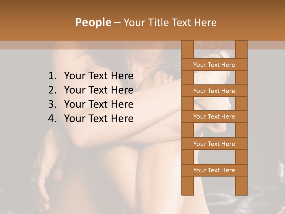 Sit Bed Skin PowerPoint Template