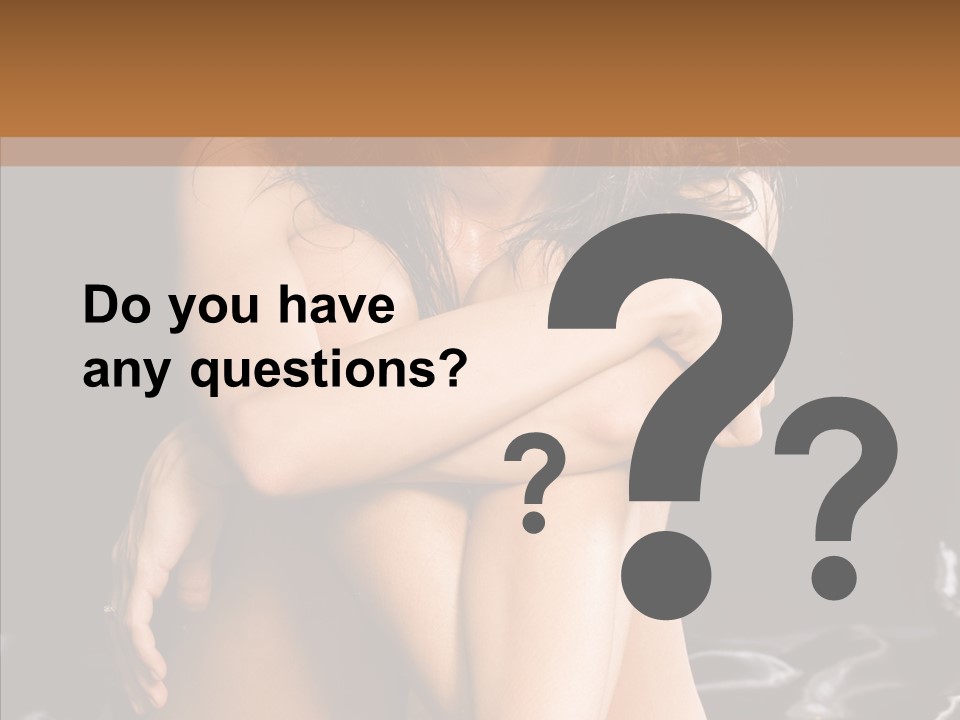 Sit Bed Skin PowerPoint Template