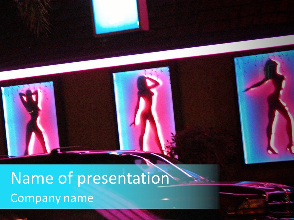 Dancer Women Attraction PowerPoint Template